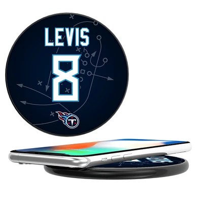 Keyscaper Will Levis Black Tennessee Titans Wireless Charging Station