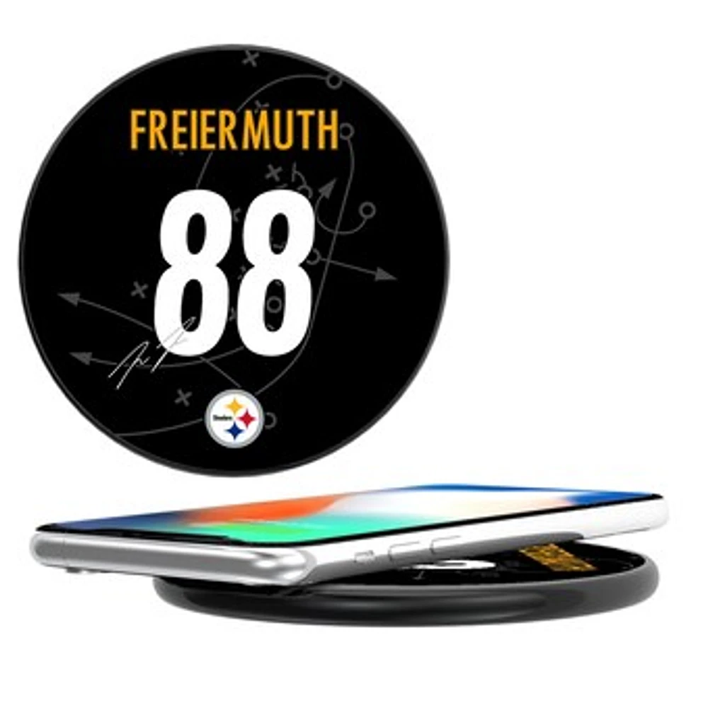 Keyscaper Pat Freiermuth Black Pittsburgh Steelers Wireless Charging Station