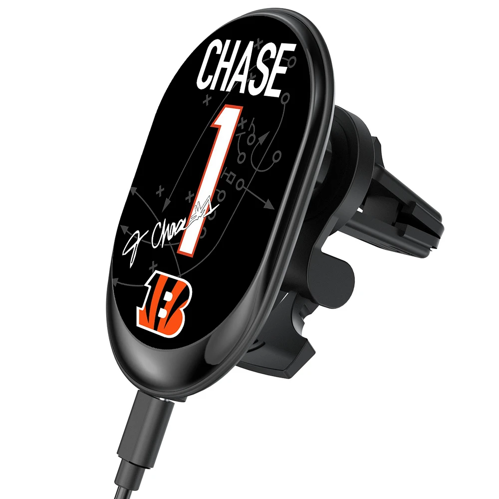 Keyscaper Ja'Marr Chase Cincinnati Bengals Wireless Magnetic Car Charger