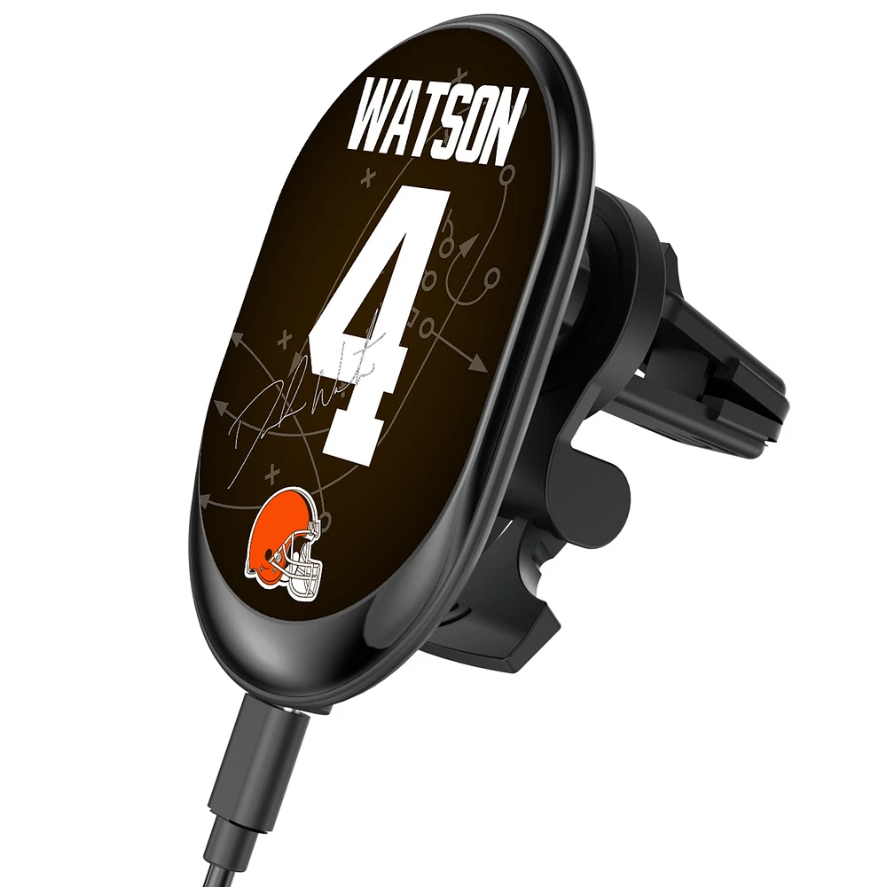 Keyscaper Deshaun Watson Cleveland Browns Wireless Magnetic Car Charger