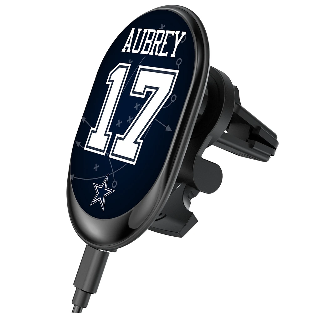 Keyscaper Brandon Aubrey Dallas Cowboys Wireless Magnetic Car Charger