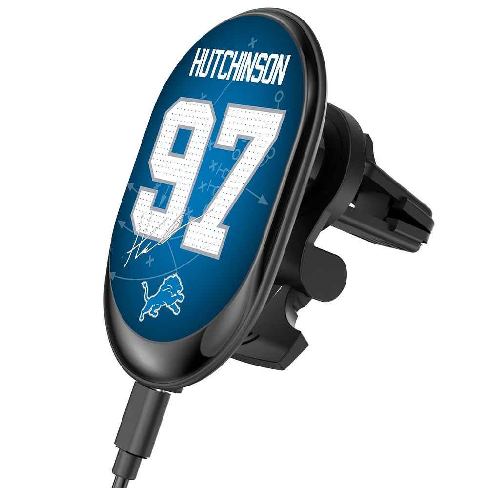 Keyscaper Aidan Hutchinson Detroit Lions Wireless Magnetic Car Charger