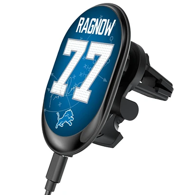 Keyscaper Frank Ragnow Detroit Lions Wireless Magnetic Car Charger
