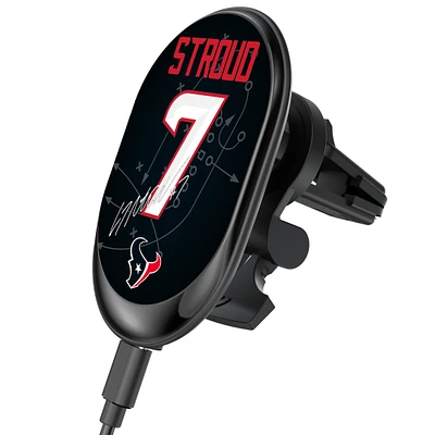 Keyscaper C.J. Stroud Houston Texans Wireless Magnetic Car Charger