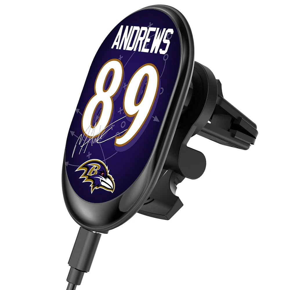 Keyscaper Mark Andrews Baltimore Ravens Wireless Magnetic Car Charger
