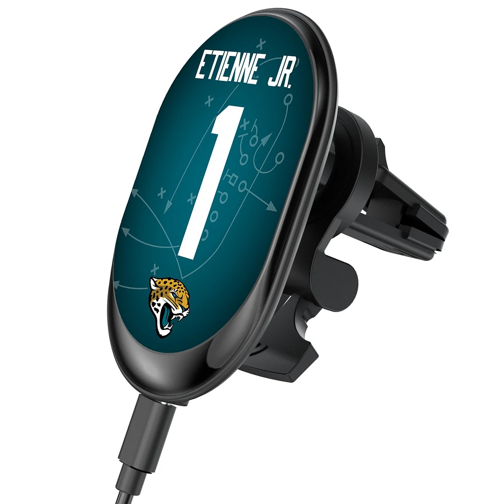 Keyscaper Travis Etienne Jacksonville Jaguars Wireless Magnetic Car Charger
