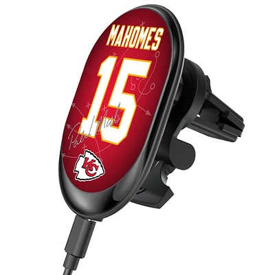 Keyscaper Patrick Mahomes Kansas City Chiefs Wireless Magnetic Car Charger