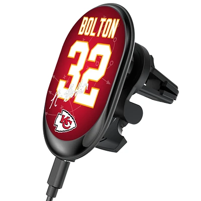 Keyscaper Nick Bolton Kansas City Chiefs Wireless Magnetic Car Charger
