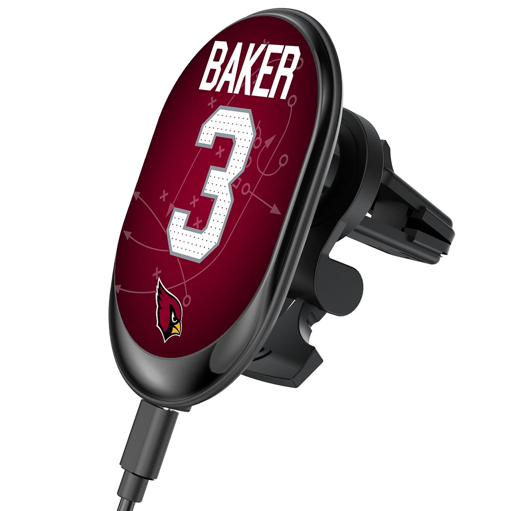 Keyscaper Budda Baker Arizona Cardinals Wireless Magnetic Car Charger