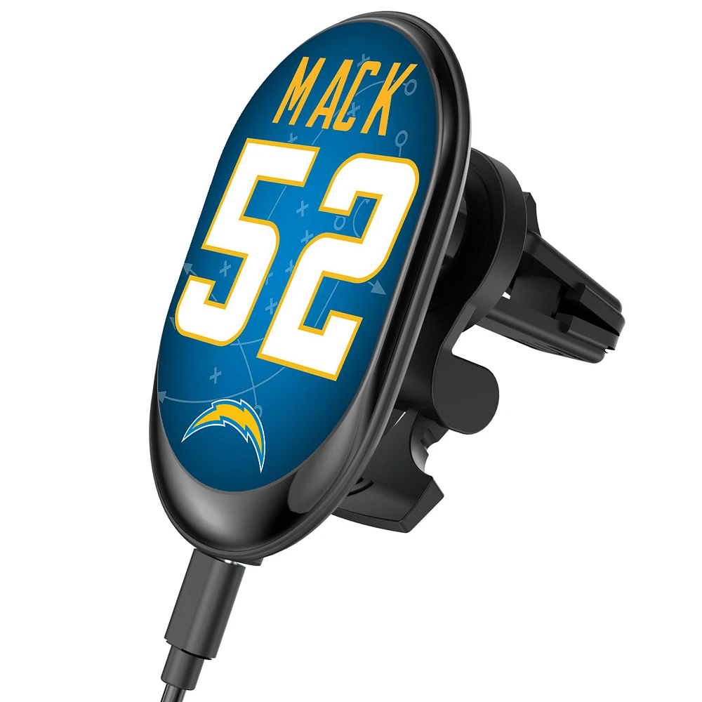 Keyscaper Khalil Mack Los Angeles Chargers Wireless Magnetic Car Charger