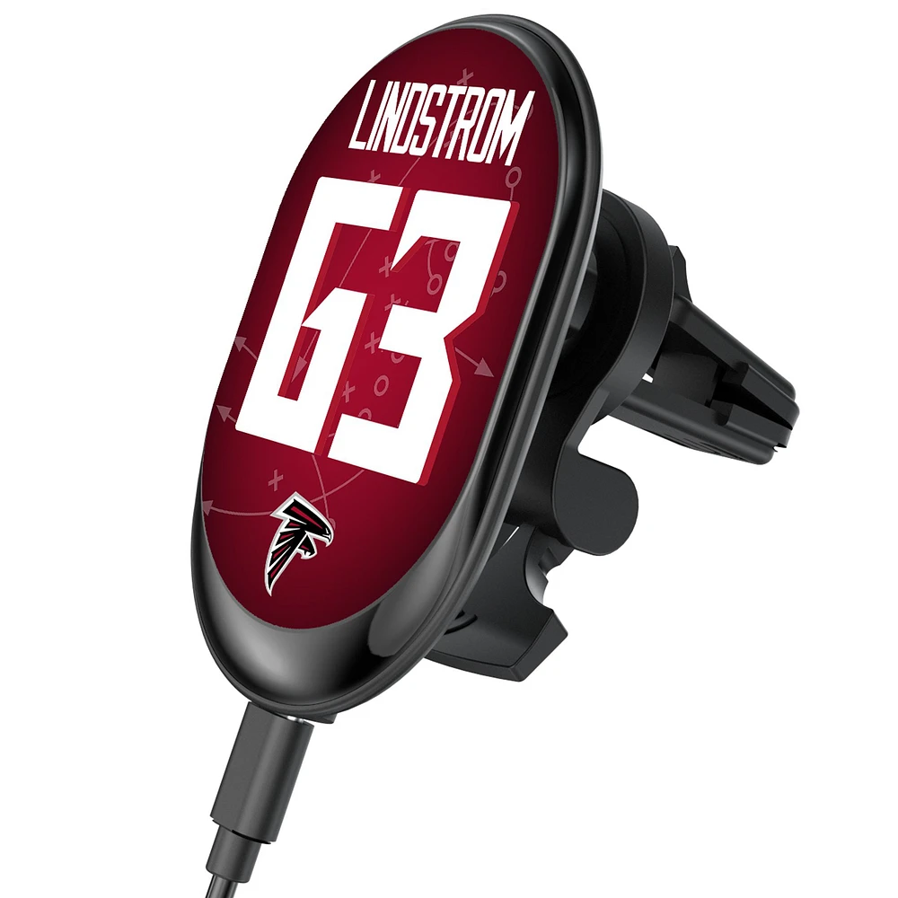 Keyscaper Chris Lindstrom Atlanta Falcons Wireless Magnetic Car Charger