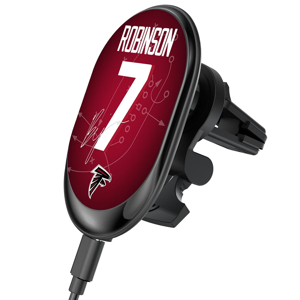 Keyscaper Bijan Robinson Atlanta Falcons Wireless Magnetic Car Charger