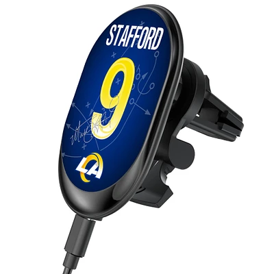 Keyscaper Matthew Stafford Los Angeles Rams Wireless Magnetic Car Charger