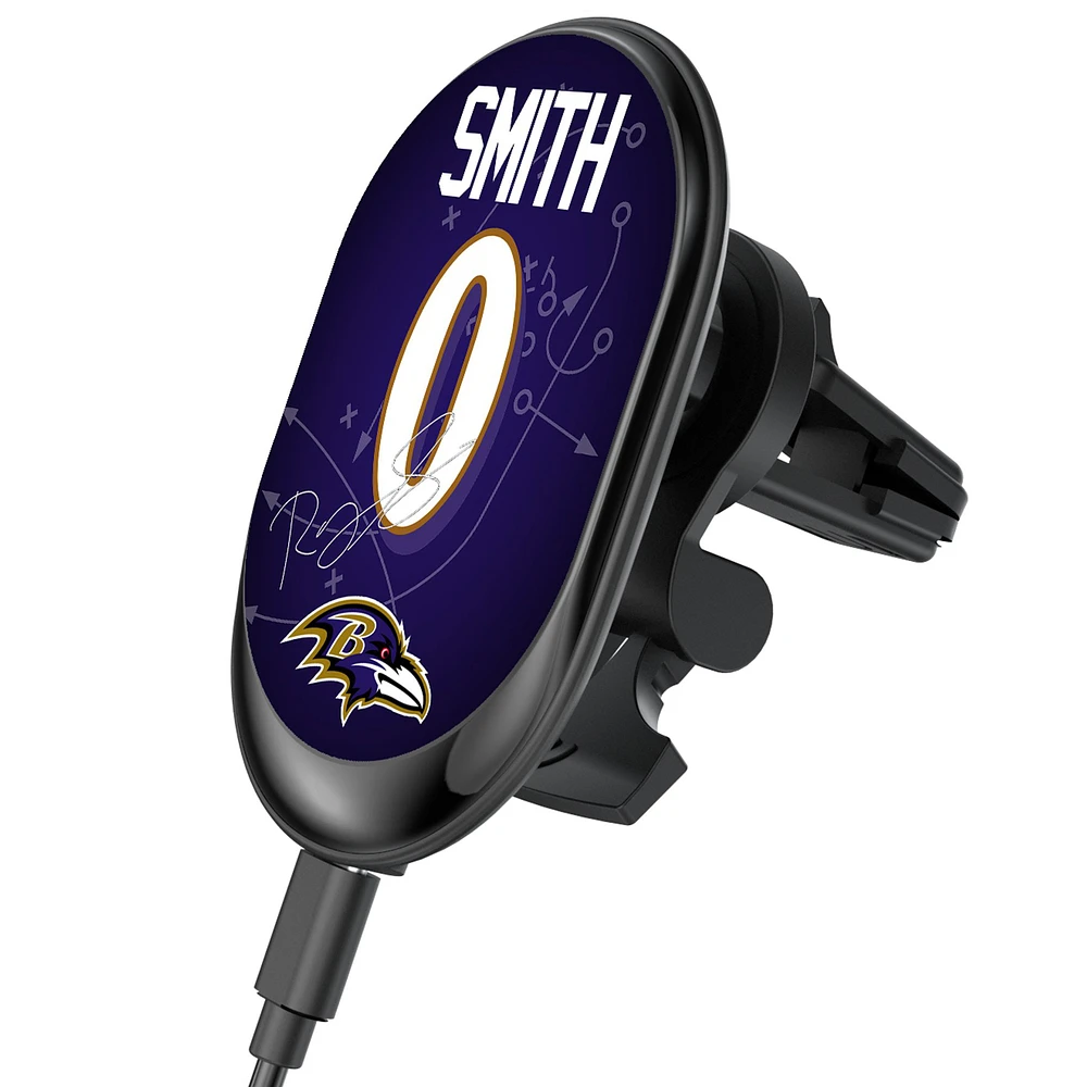 Keyscaper Roquan Smith Baltimore Ravens Wireless Magnetic Car Charger