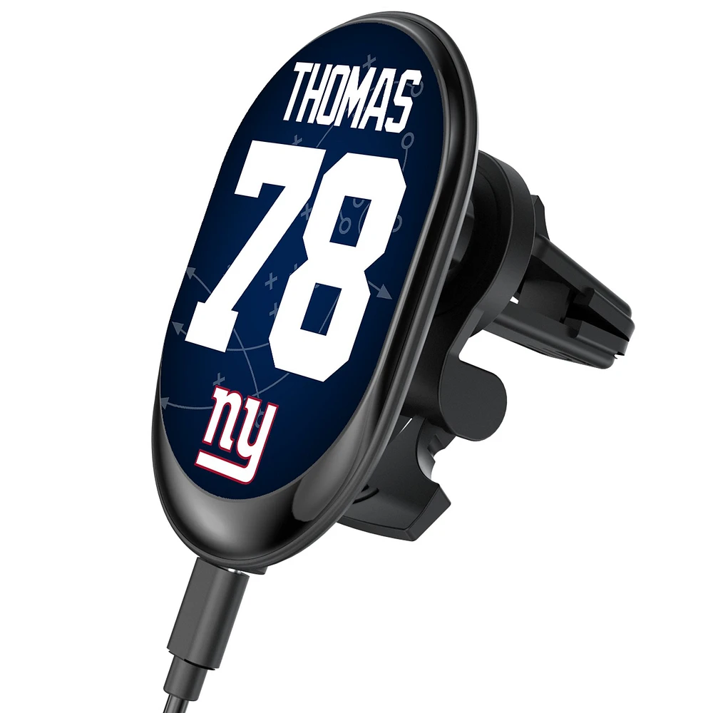 Keyscaper Andrew Thomas New York Giants Wireless Magnetic Car Charger