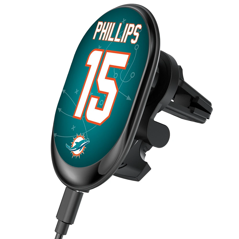 Keyscaper Jaelan Phillips Miami Dolphins Wireless Magnetic Car Charger