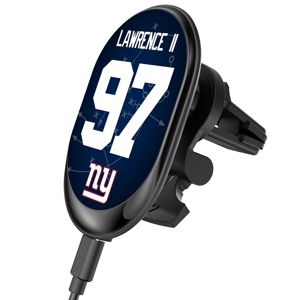 Keyscaper Dexter Lawrence II New York Giants Wireless Magnetic Car Charger