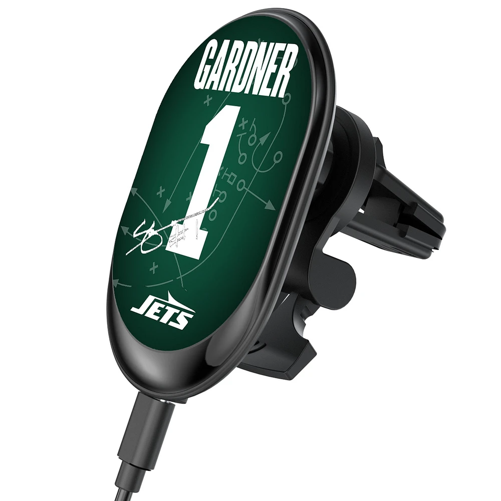 Keyscaper Ahmad Sauce Gardner New York Jets Wireless Magnetic Car Charger