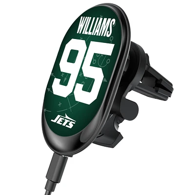 Keyscaper Quinnen Williams New York Jets Wireless Magnetic Car Charger