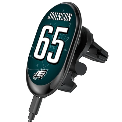Keyscaper Lane Johnson Philadelphia Eagles Wireless Magnetic Car Charger