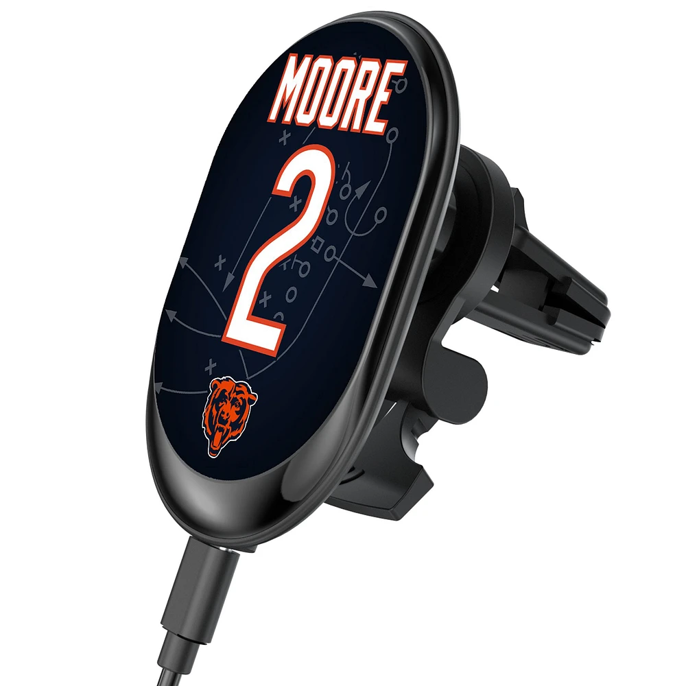 Keyscaper D.J. Moore Chicago Bears Wireless Magnetic Car Charger