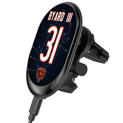 Keyscaper Kevin Byard III Chicago Bears Wireless Magnetic Car Charger