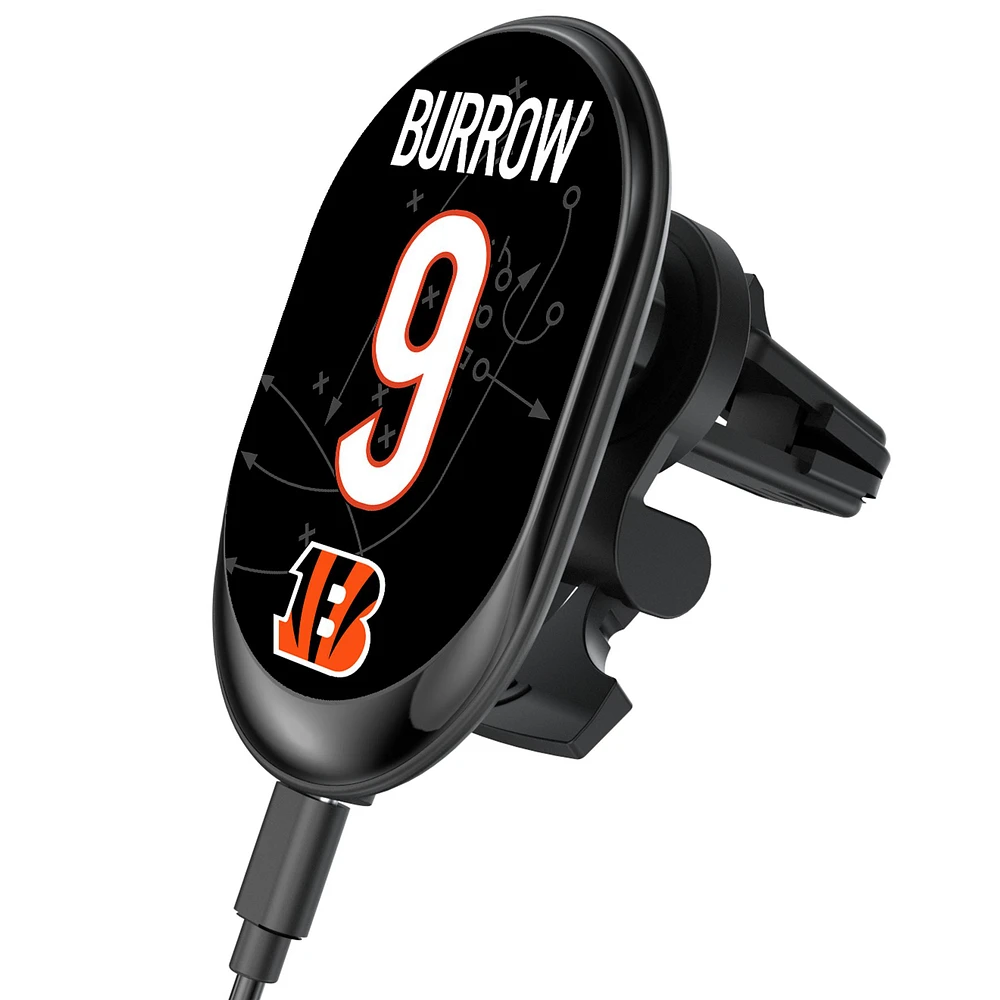Keyscaper Joe Burrow Cincinnati Bengals Wireless Magnetic Car Charger