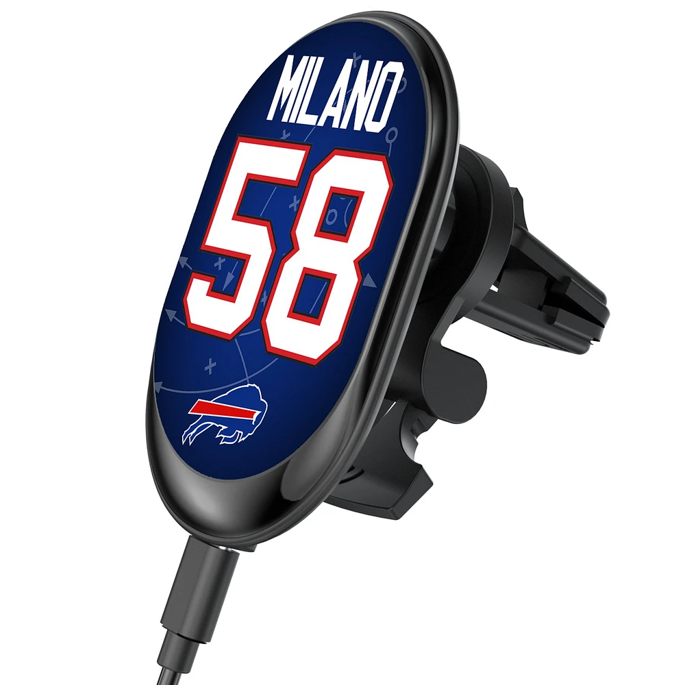 Keyscaper Matt Milano Buffalo Bills Wireless Magnetic Car Charger