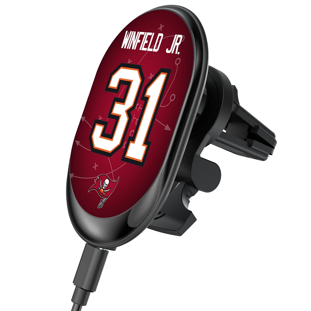 Keyscaper Antoine Winfield Jr. Tampa Bay Buccaneers Wireless Magnetic Car Charger