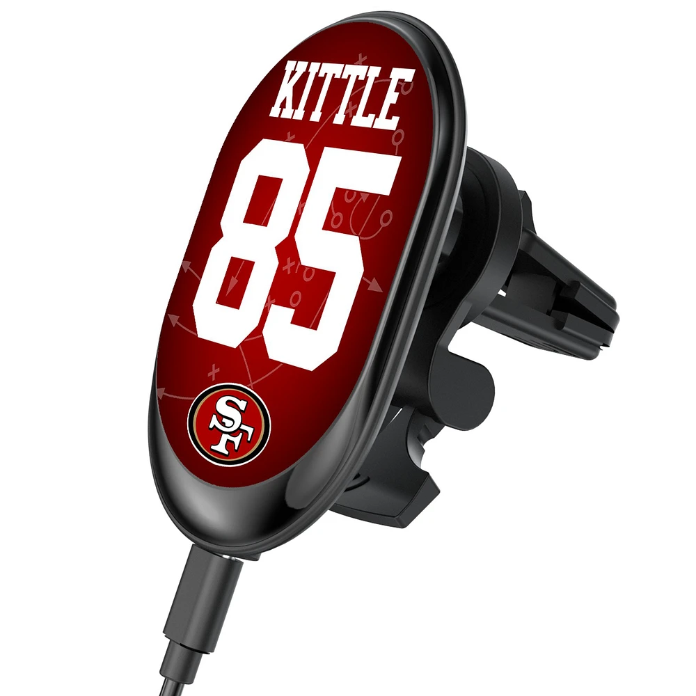 Keyscaper George Kittle San Francisco 49ers Wireless Magnetic Car Charger