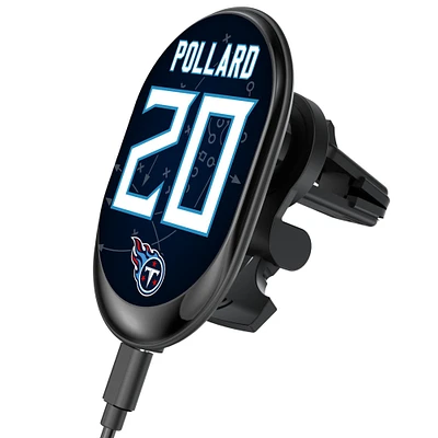 Keyscaper Tony Pollard Tennessee Titans Wireless Magnetic Car Charger