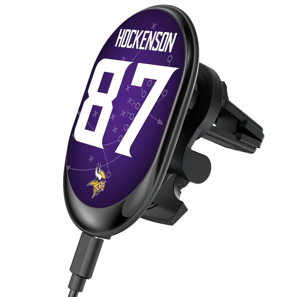 Keyscaper T.J. Hockenson Minnesota Vikings Wireless Magnetic Car Charger