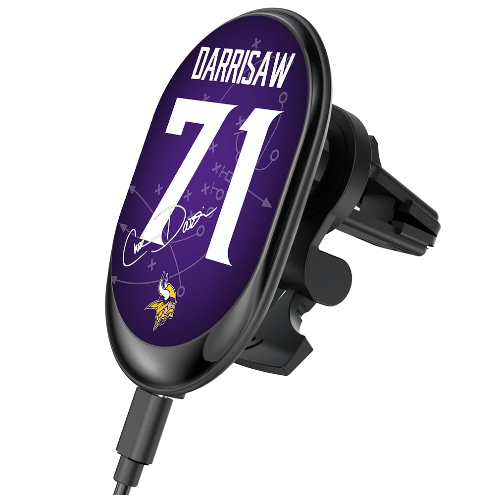 Keyscaper Christian Darrisaw Minnesota Vikings Wireless Magnetic Car Charger