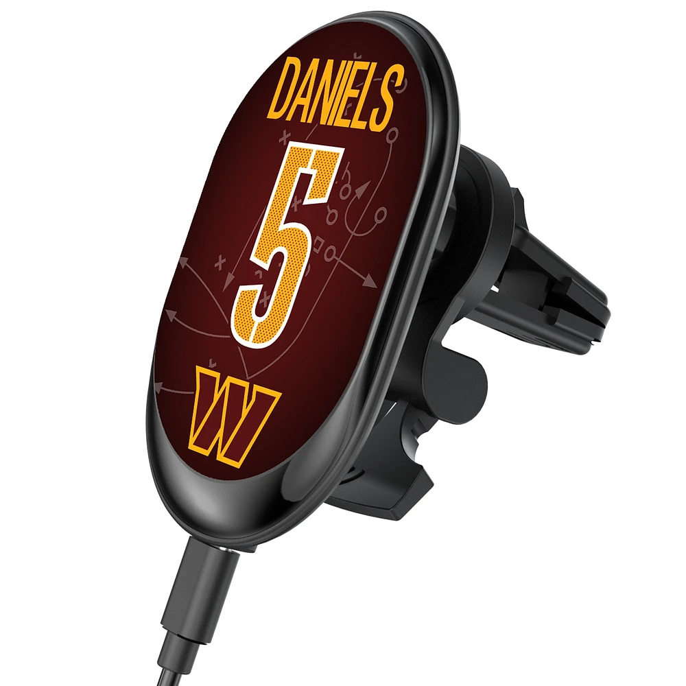 Keyscaper Jayden Daniels Washington Commanders Wireless Magnetic Car Charger
