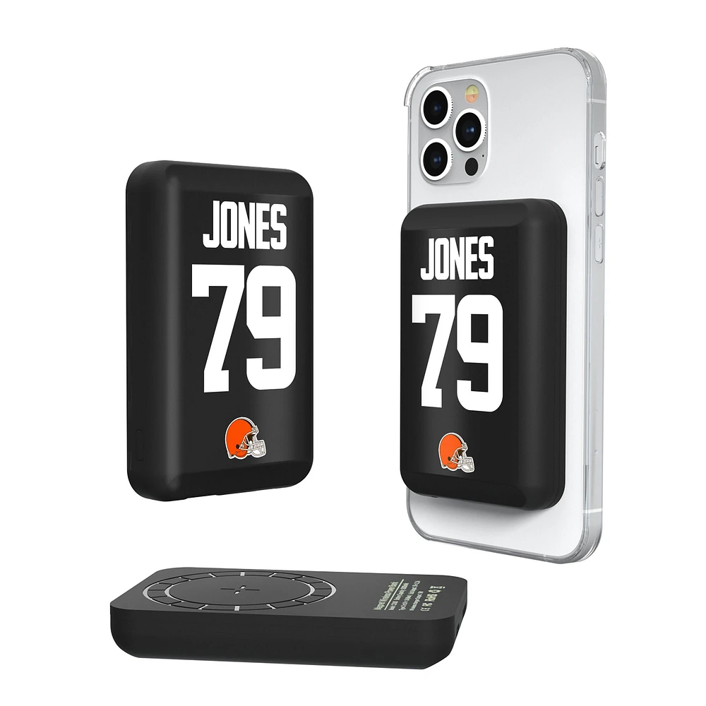 Keyscaper Dawand Jones Cleveland Browns 5000mAh Wireless Magnetic Power Bank