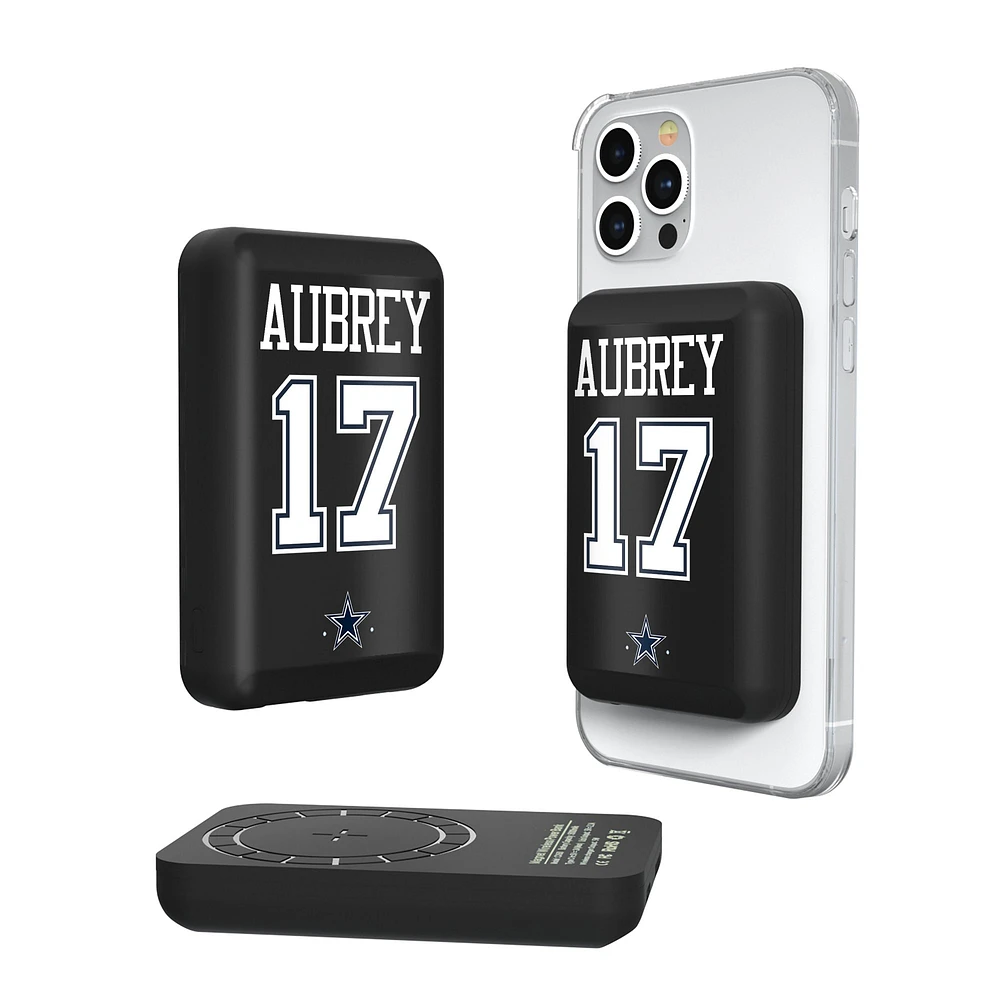 Keyscaper Brandon Aubrey Dallas Cowboys 5000mAh Wireless Magnetic Power Bank