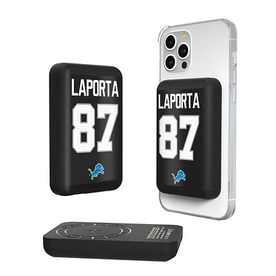Keyscaper Sam LaPorta Detroit Lions 5000mAh Wireless Magnetic Power Bank