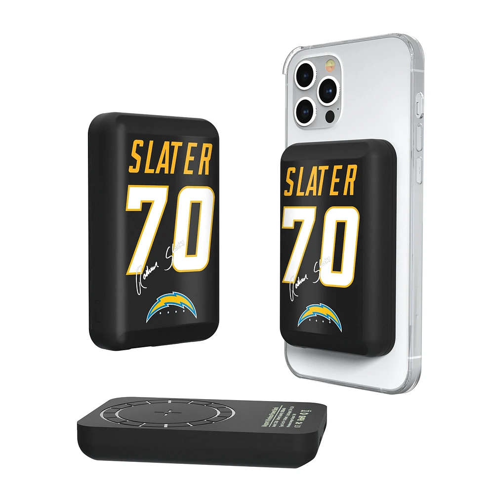 Keyscaper Rashawn Slater Los Angeles Chargers 5000mAh Wireless Magnetic Power Bank
