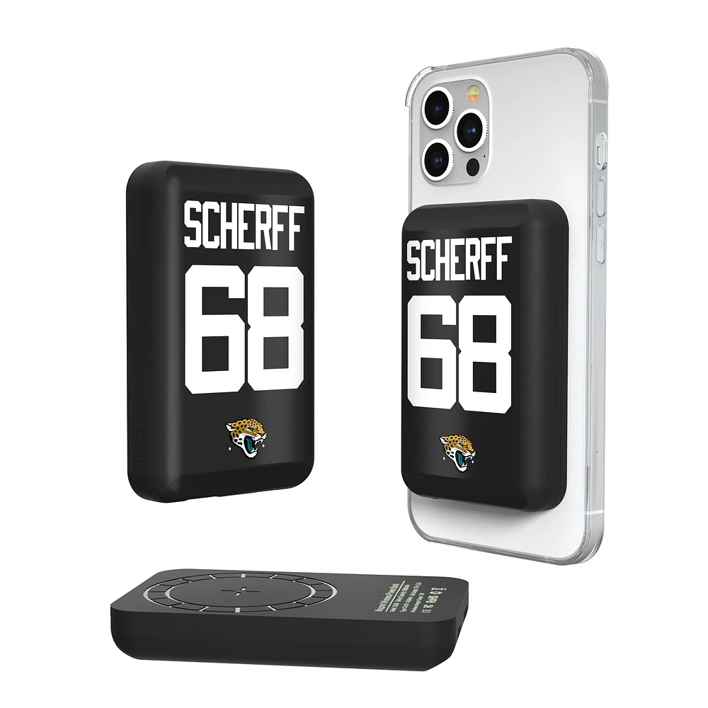 Keyscaper Brandon Scherff Jacksonville Jaguars 5000mAh Wireless Magnetic Power Bank