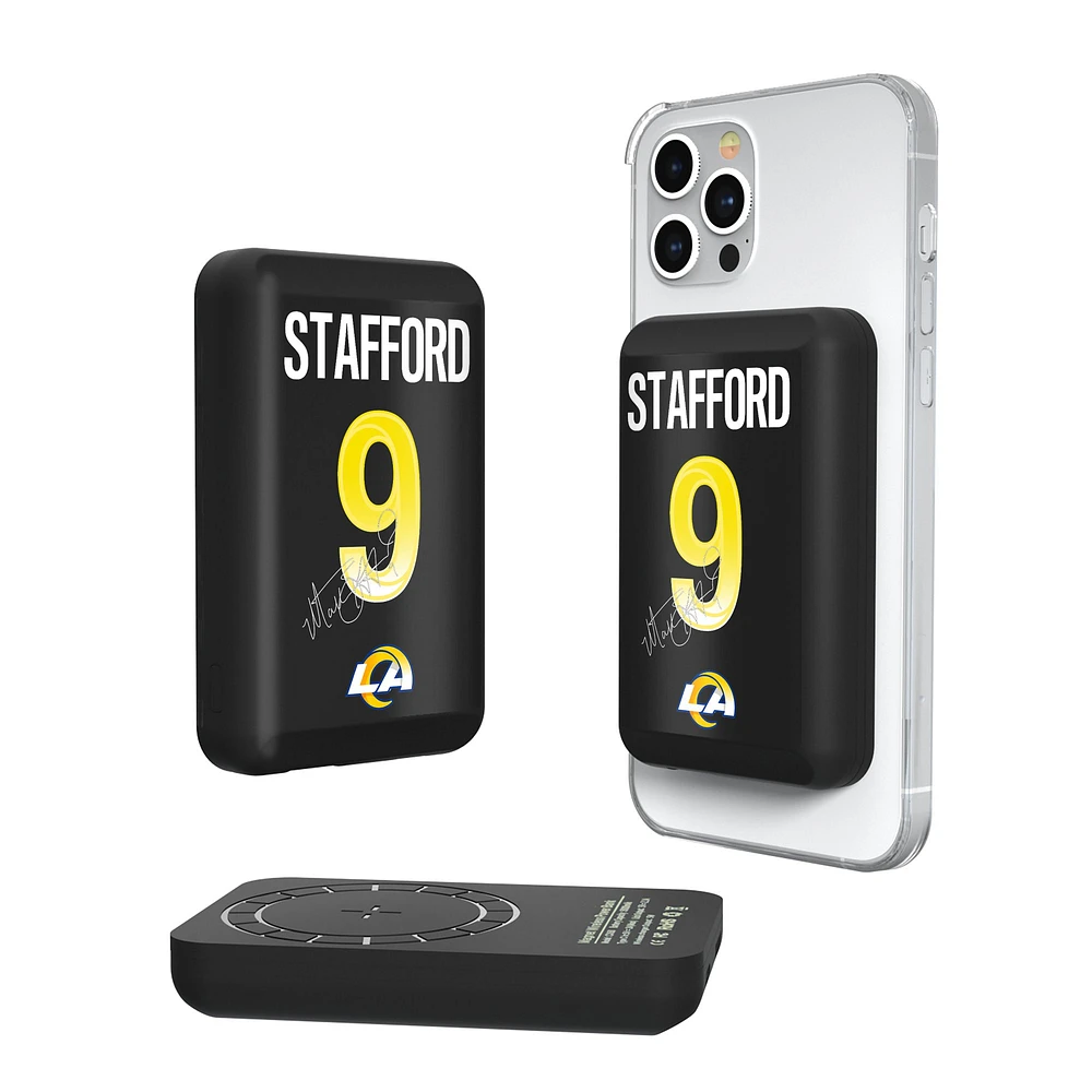 Keyscaper Matthew Stafford Los Angeles Rams 5000mAh Wireless Magnetic Power Bank