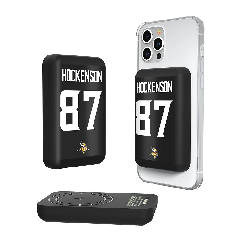 Keyscaper T.J. Hockenson Minnesota Vikings 5000mAh Wireless Magnetic Power Bank