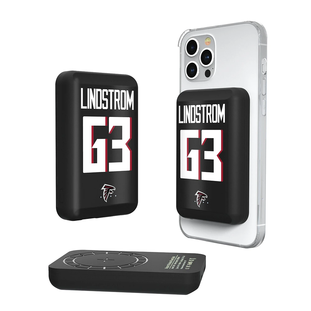 Keyscaper Chris Lindstrom Atlanta Falcons 5000mAh Wireless Magnetic Power Bank