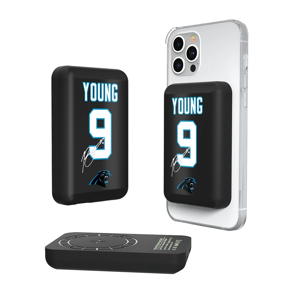 Keyscaper Bryce Young Carolina Panthers 5000mAh Wireless Magnetic Power Bank