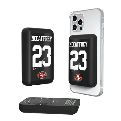 Keyscaper Christian McCaffrey San Francisco 49ers 5000mAh Wireless Magnetic Power Bank