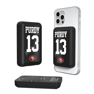 Keyscaper Brock Purdy San Francisco 49ers 5000mAh Wireless Magnetic Power Bank