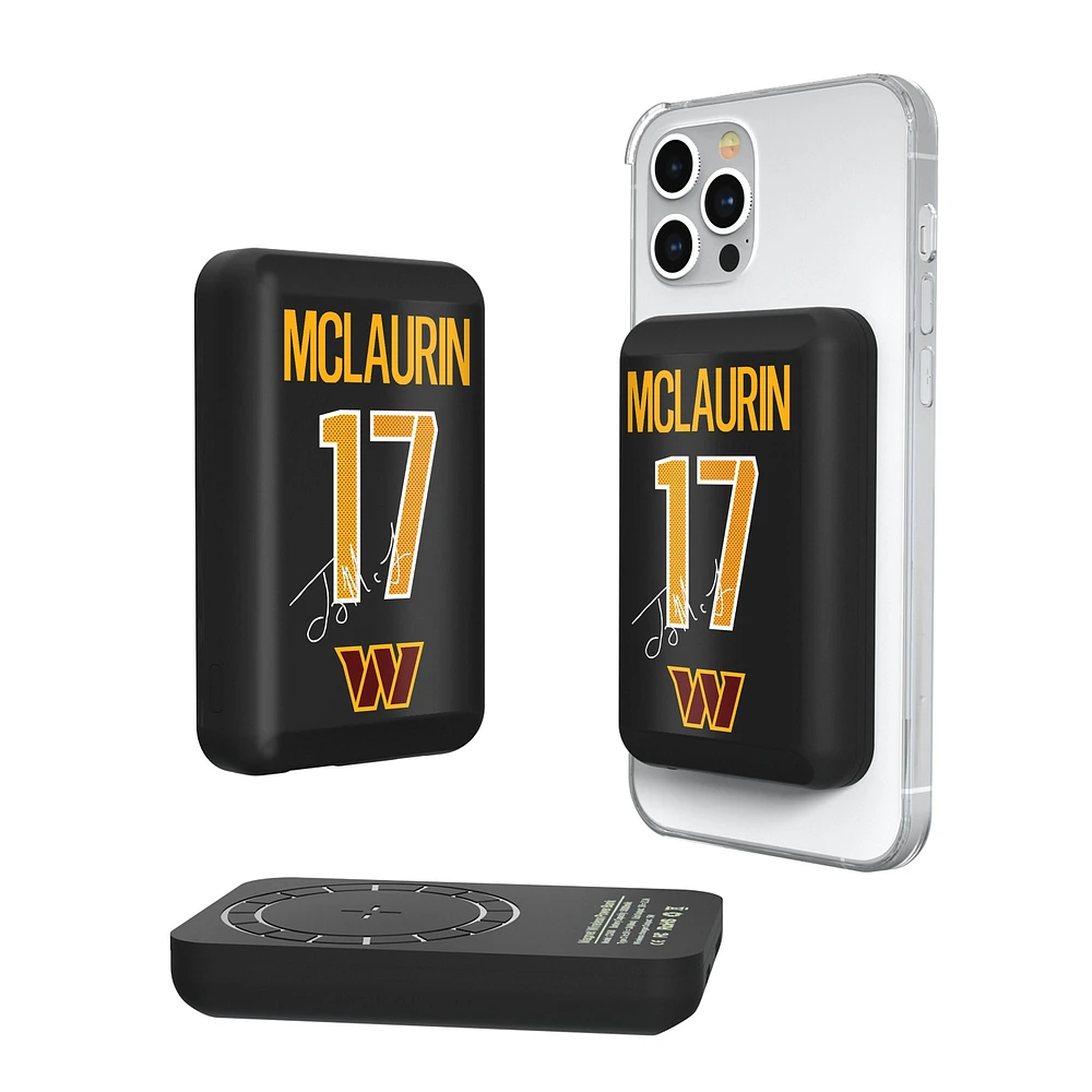 Keyscaper Terry McLaurin Washington Commanders 5000mAh Wireless Magnetic Power Bank
