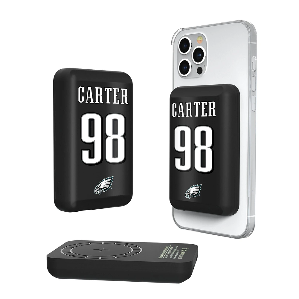 Keyscaper Jalen Carter Philadelphia Eagles 5000mAh Wireless Magnetic Power Bank