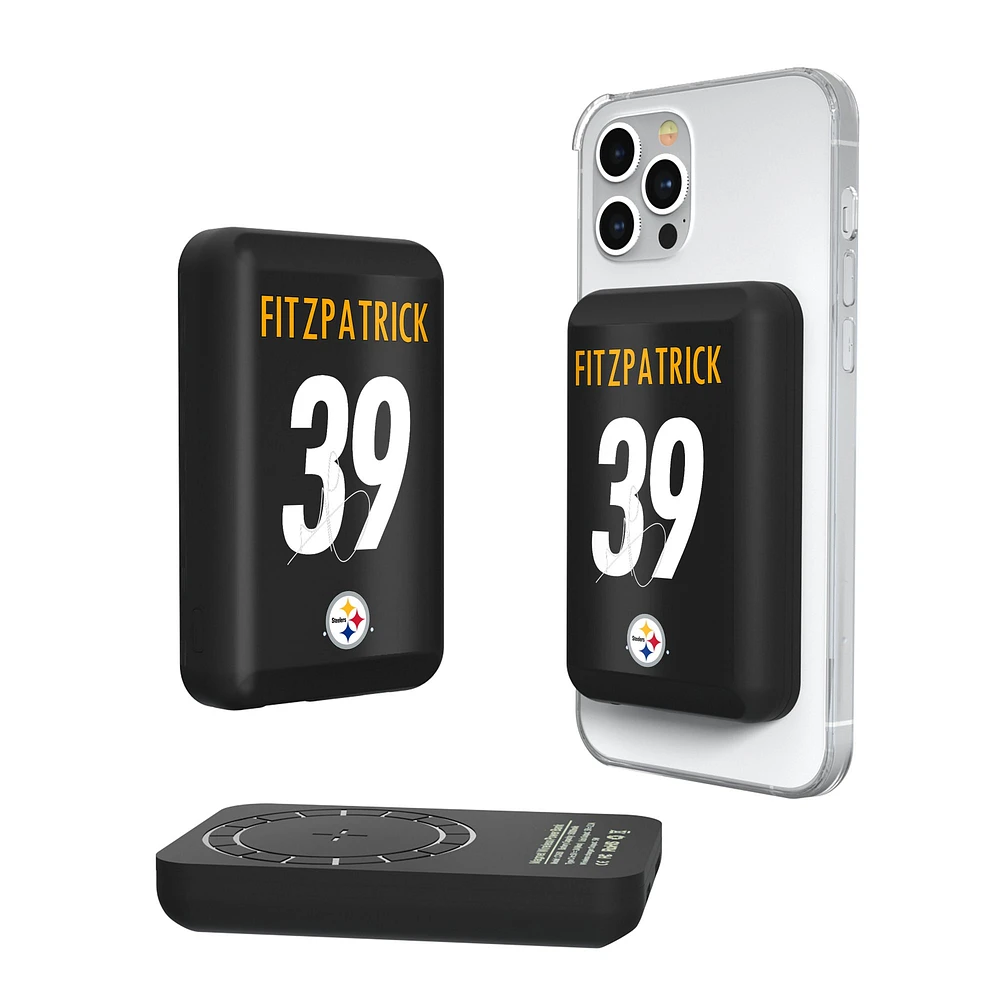 Keyscaper Minkah Fitzpatrick Pittsburgh Steelers 5000mAh Wireless Magnetic Power Bank