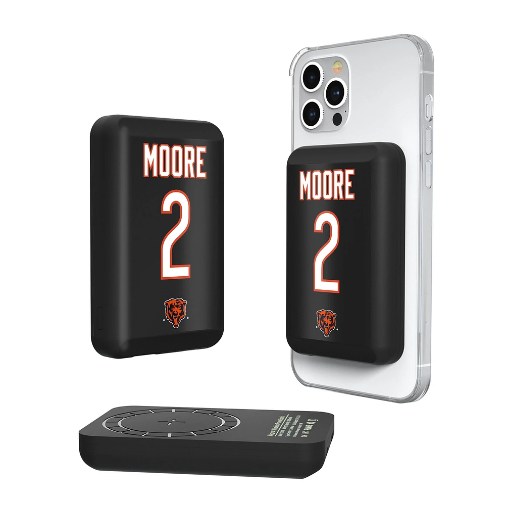 Keyscaper D.J. Moore Chicago Bears 5000mAh Wireless Magnetic Power Bank