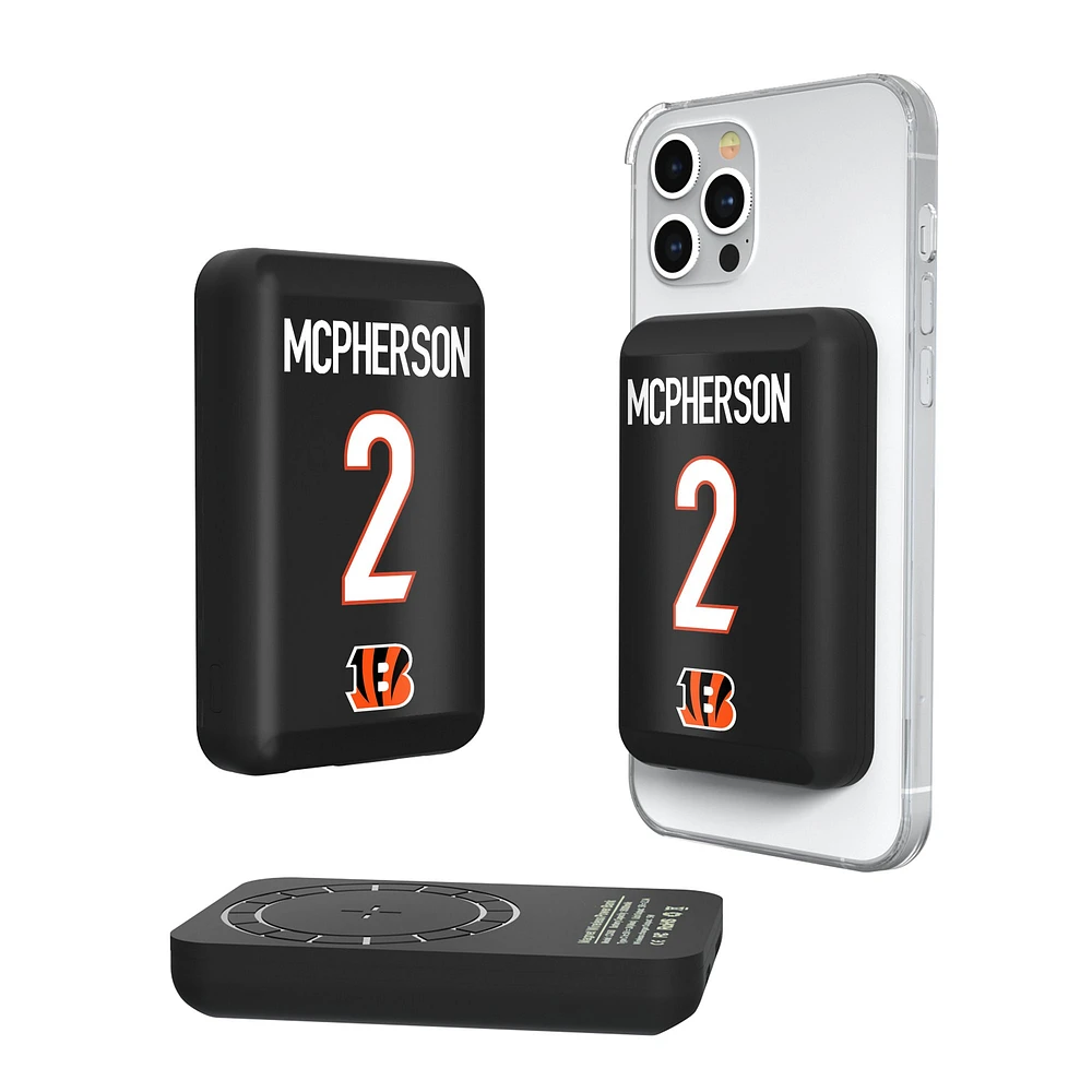 Keyscaper Evan McPherson Cincinnati Bengals 5000mAh Wireless Magnetic Power Bank